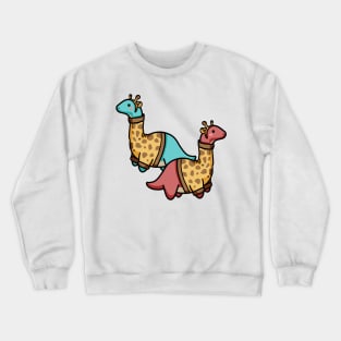 Cute dino long neck, giraffe dino, dinosaur Crewneck Sweatshirt